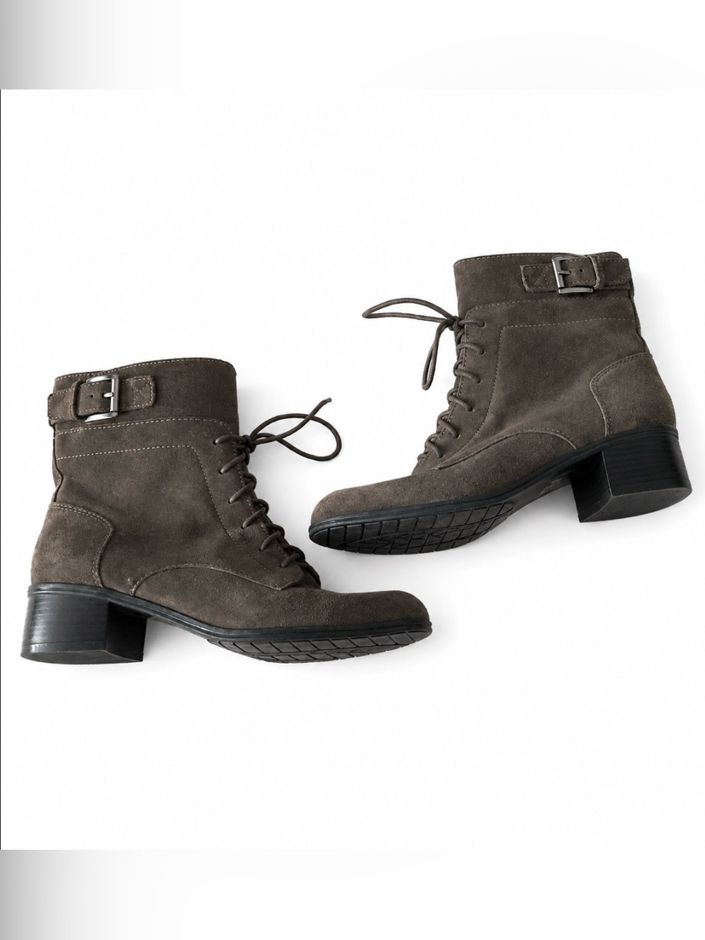 Bandolino Clovis Lace Up Booties Gray Size 6.5M NWOT - Picture 3 of 8